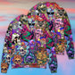 Hippie Mushroom And Skull Colorful Art – Sweater - Ugly Christmas Sweater