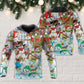 Winter Farm Snowman Holiday Art – 3D Hoodie