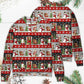 Christmas Santa And Snowman Happy Xmas – Sweater - Ugly Christmas Sweater
