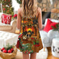 Chihuahua Home Love Christmas – Women's Summer Sleeveless V-Neck Camisole Dress