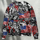 Viking Independence Day Warrior And Wolf – Sweater - Ugly Christmas Sweater