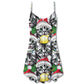 Christmas Meowy Cat Lover – Women's Summer Sleeveless V-Neck Camisole Dress