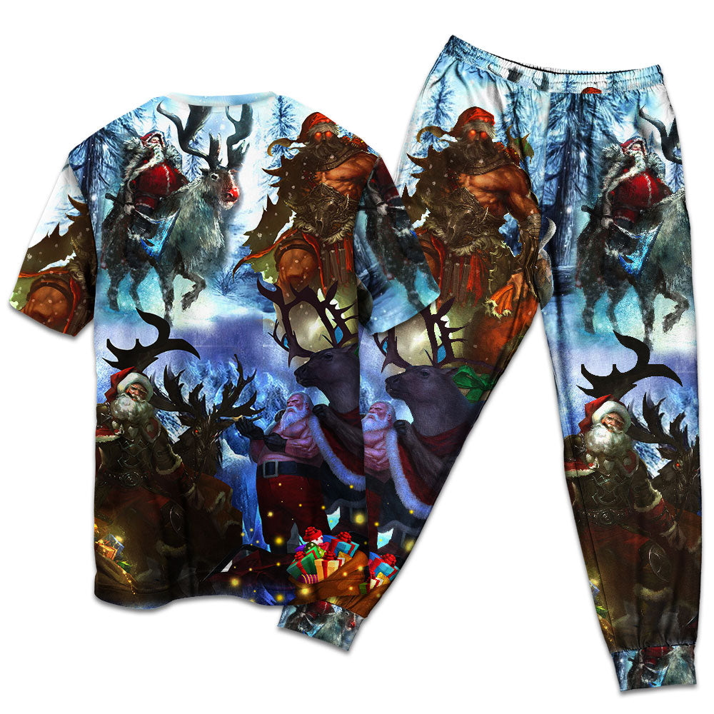 Christmas Stay Cool Santa Claus - Pajamas Short Sleeve - Owls Matrix LTD