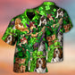 Irish Cat Girl St Patrick Green Glow – Hawaiian Shirt