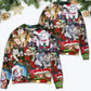Cat Christmas Tree Merry Xmas – Sweater - Ugly Christmas Sweater
