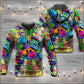Hippie Alien Frog Peace Love Style - Hoodie
