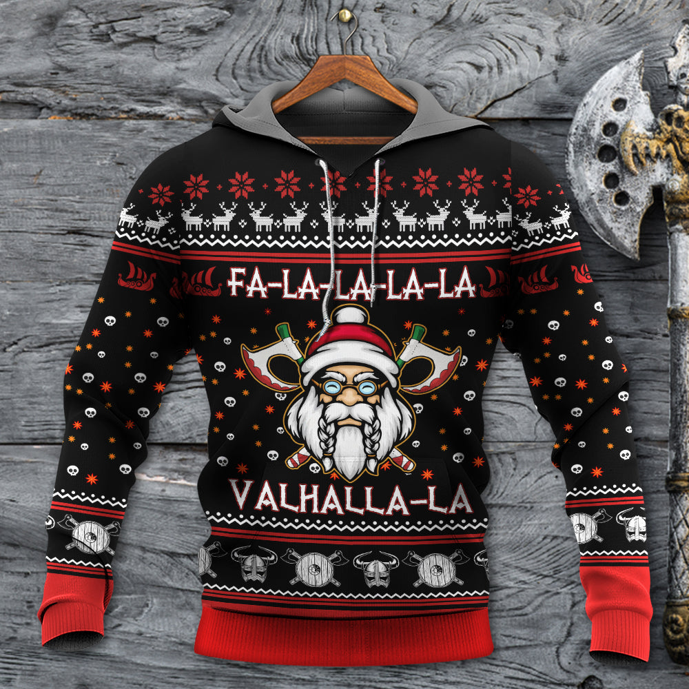 Viking Valhalla White Red - 3D Hoodie
