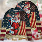 Christmas Patriotic Santa Claus – Sweater - Ugly Christmas Sweater