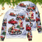 Christmas Santa Red Truck Funny Gift Art – Sweater - Ugly Christmas Sweater