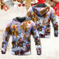 Christmas Santa And Horse Ho Ho Ho Merry Xmas - Hoodie