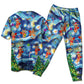 Christmas Dancing Reindeers Happy - Pajamas Short Sleeve - Owls Matrix LTD