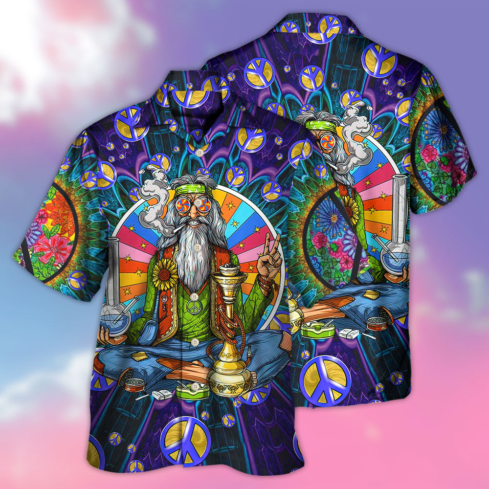 Hippie Peace Sign Vintage Humor – Hawaiian Shirt