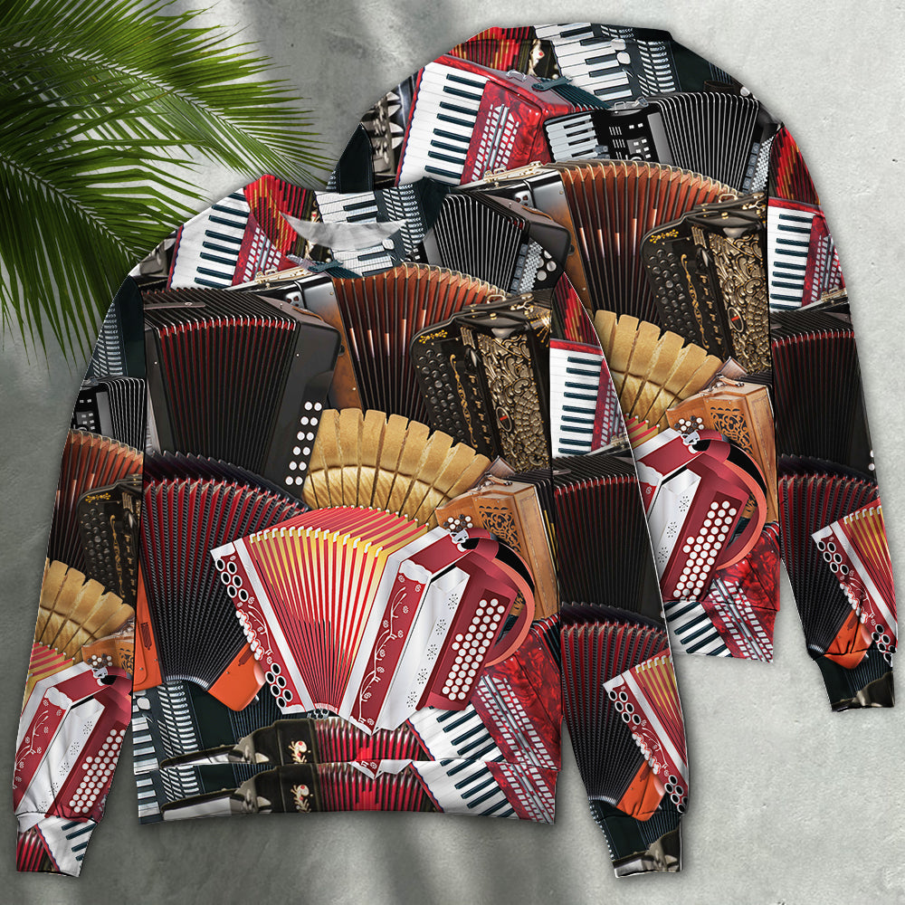 Accordion Gentleman Music Quote Style – Sweater - Ugly Christmas Sweater
