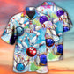Colorful Bowling Ball And Pins - Hawaiian Shirt