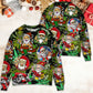 Christmas Hippie Santa Peace Style – Sweater - Ugly Christmas Sweater