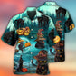 Halloween Black Cat Pumpkin Scare – Hawaiian Shirt