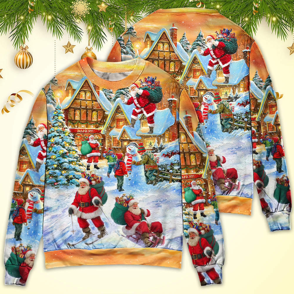 Christmas Santa In Town Xmas Is Coming – Sweater - Ugly Christmas Sweater