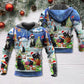Christmas Black Cat Merry Catmas - 3D Hoodie