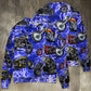 Motorcycle Lightning Blue Cool Style – Sweater - Ugly Christmas Sweater