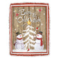 Cardinal Snowman Christmas 50 x 60 Inch Flannel Blanket For Living Room And Bedroom Styling