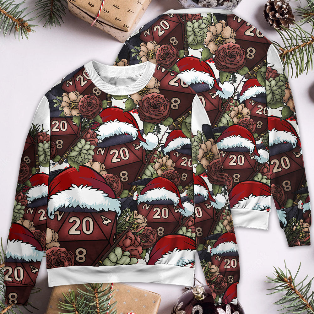 Christmas D20 Witch Dice Holiday Vibe – Sweater - Ugly Christmas Sweater