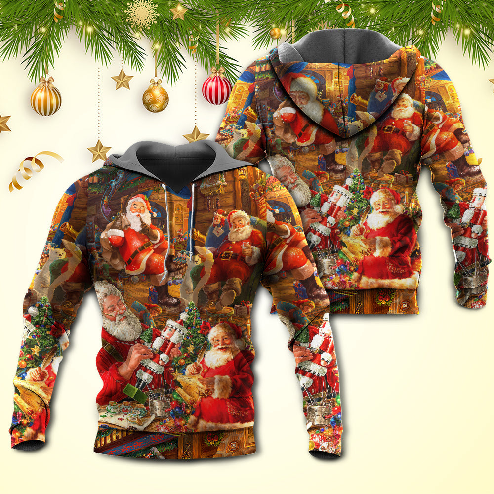 Santa Gift Holiday Art - 3D Hoodie