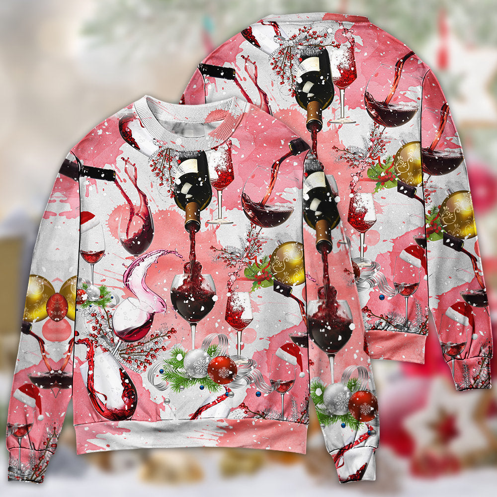 Christmas Wine Lover Holiday Style – Sweater - Ugly Christmas Sweater