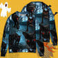 Halloween Black Cat Spooky Art Style – Sweater - Ugly Christmas Sweater