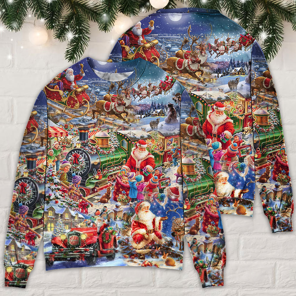 Christmas Joy Love Peace Family Laughter – Sweater - Ugly Christmas Sweater