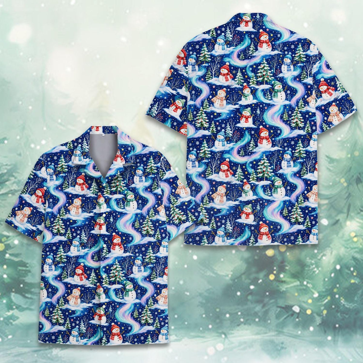 Christmas Snowman Snowflake Winter Holiday – Hawaiian Shirt