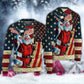 Christmas Patriotic Santa Claus – Sweater - Ugly Christmas Sweater