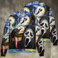 Halloween Ghost Starry Night Art – Sweater - Ugly Christmas Sweater