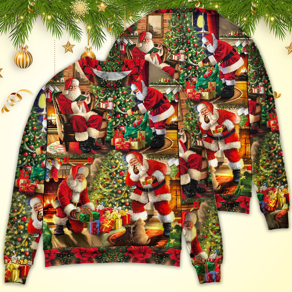 Christmas Santa Story Gift For Xmas Art – Sweater - Ugly Christmas Sweater
