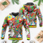 Hippie Santa Merry Xmas Style - 3D Hoodie