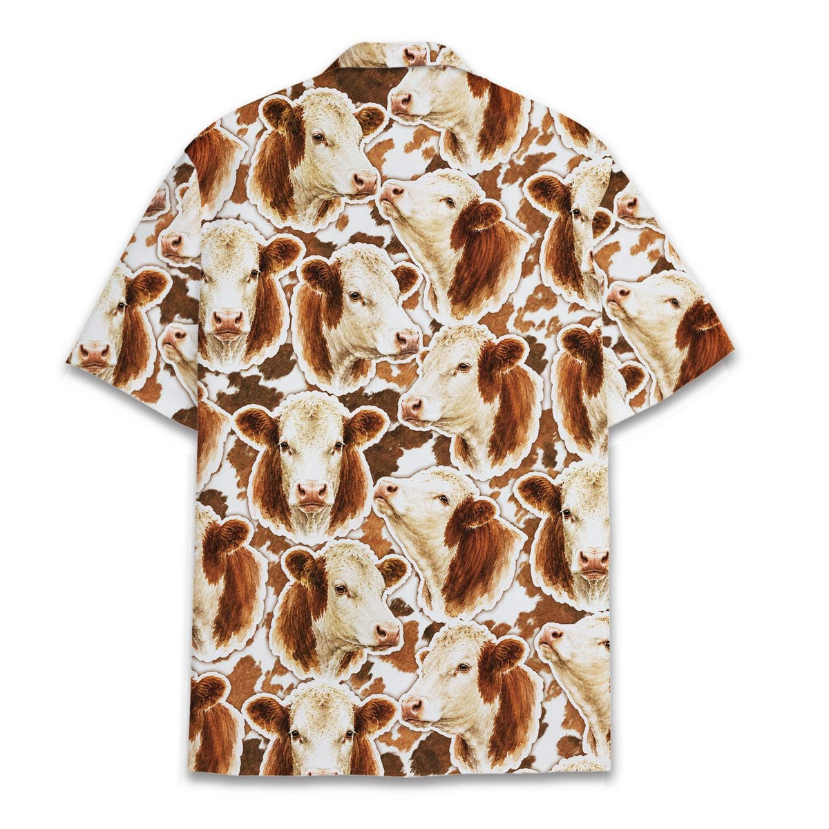 Brown Cow Rustic Cowhide Western Farm – Hawaiian Shirt