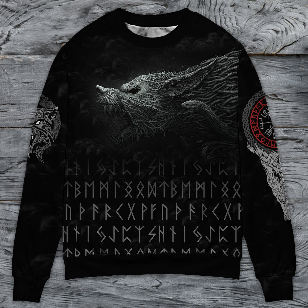 Viking Warrior Blood Black Style – Sweater - Ugly Christmas Sweater