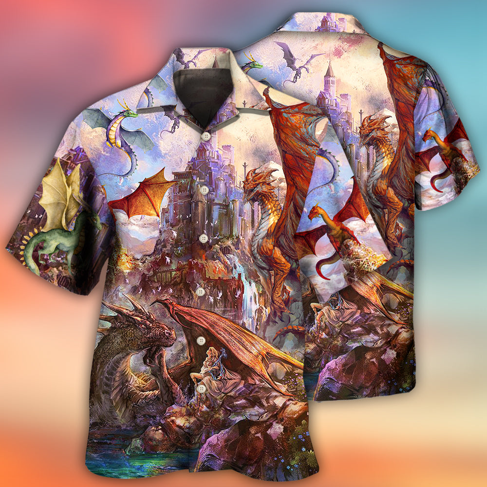 Dragon Life Fantasy Lover Art - Hawaiian Shirt