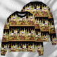 Wine Tasting Border Stripe Style – Sweater - Ugly Christmas Sweater