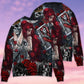 Skull Love Is Life Rose Art – Sweater - Ugly Christmas Sweater