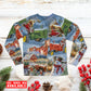 Christmas To Farm Happiness - Pajamas Long Sleeve - Owls Matrix LTD
