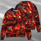 Dinosaur Meteorite Fantasy Art – Sweater - Ugly Christmas Sweater