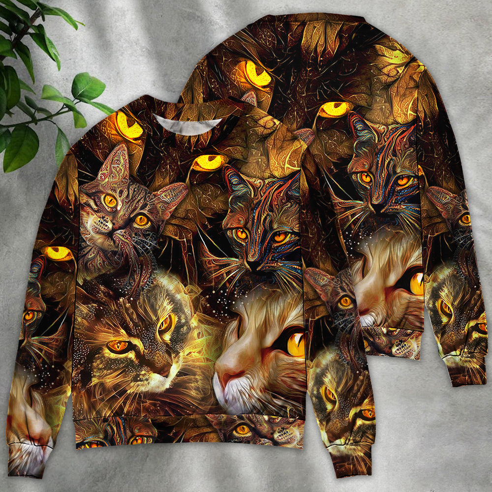 Cat Lightning Art Lover Style – Sweater - Ugly Christmas Sweater