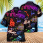 Piano Neon Style Music Lover - Beach Short - Owls Matrix LTD