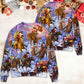Christmas Santa And Horse Merry Xmas – Sweater - Ugly Christmas Sweater