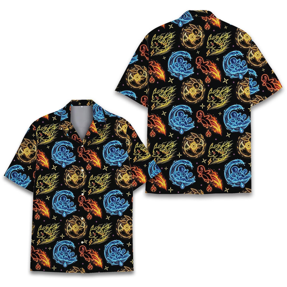 Colorful Mythical Creature Neon Fantasy Magic – Hawaiian Shirt