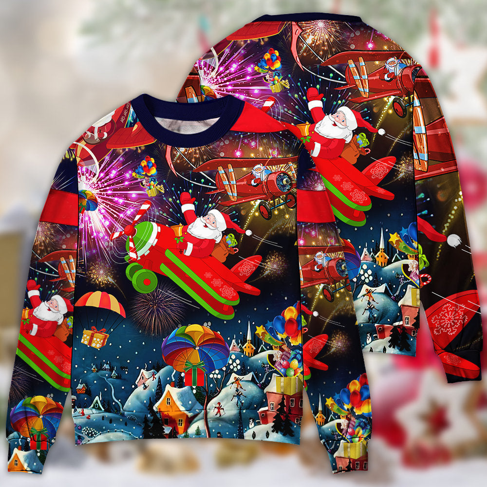 Christmas Spreading Love Santa Style – Sweater - Ugly Christmas Sweater