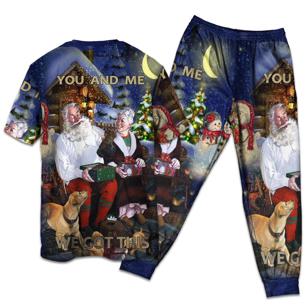 Christmas You And Me We Got This - Pajamas Short Sleeve - Owls Matrix LTD