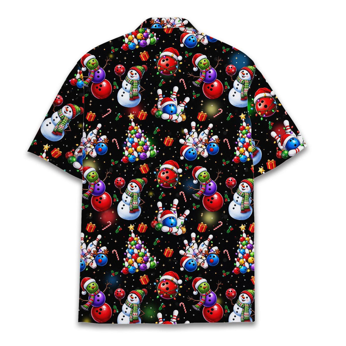 Bowling Christmas Snowman Ball Pin Festive – Hawaiian Shirt