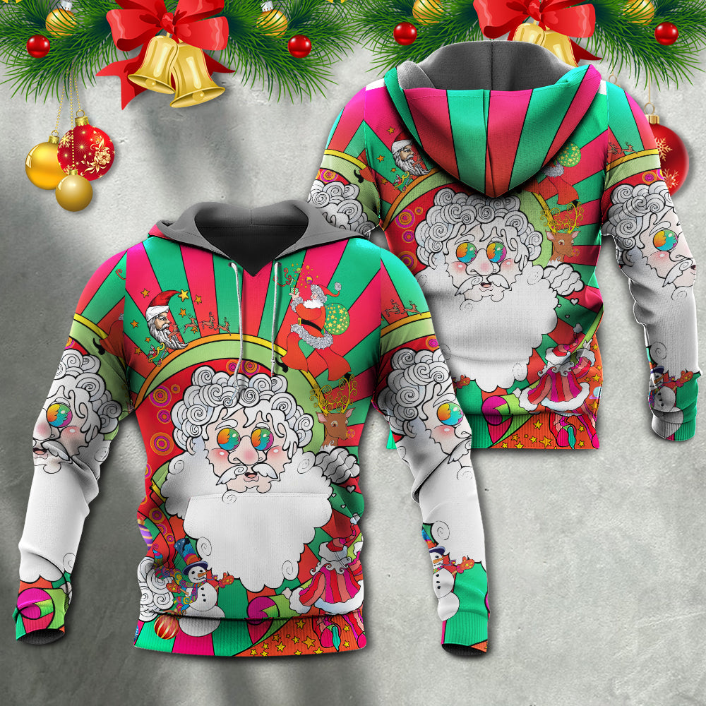 Hippie Santa Fantasy World Art - Hoodie