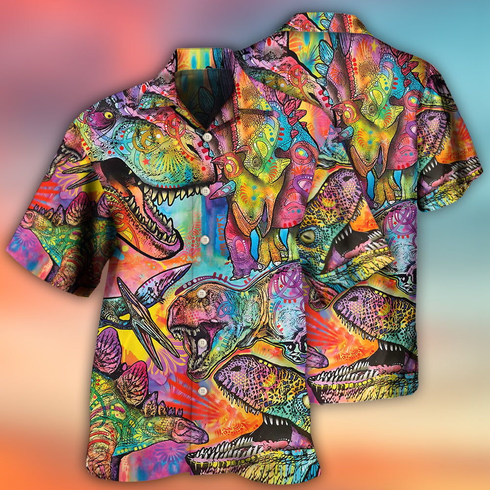 Colorful Dinosaur Artistic Style – Hawaiian Shirt
